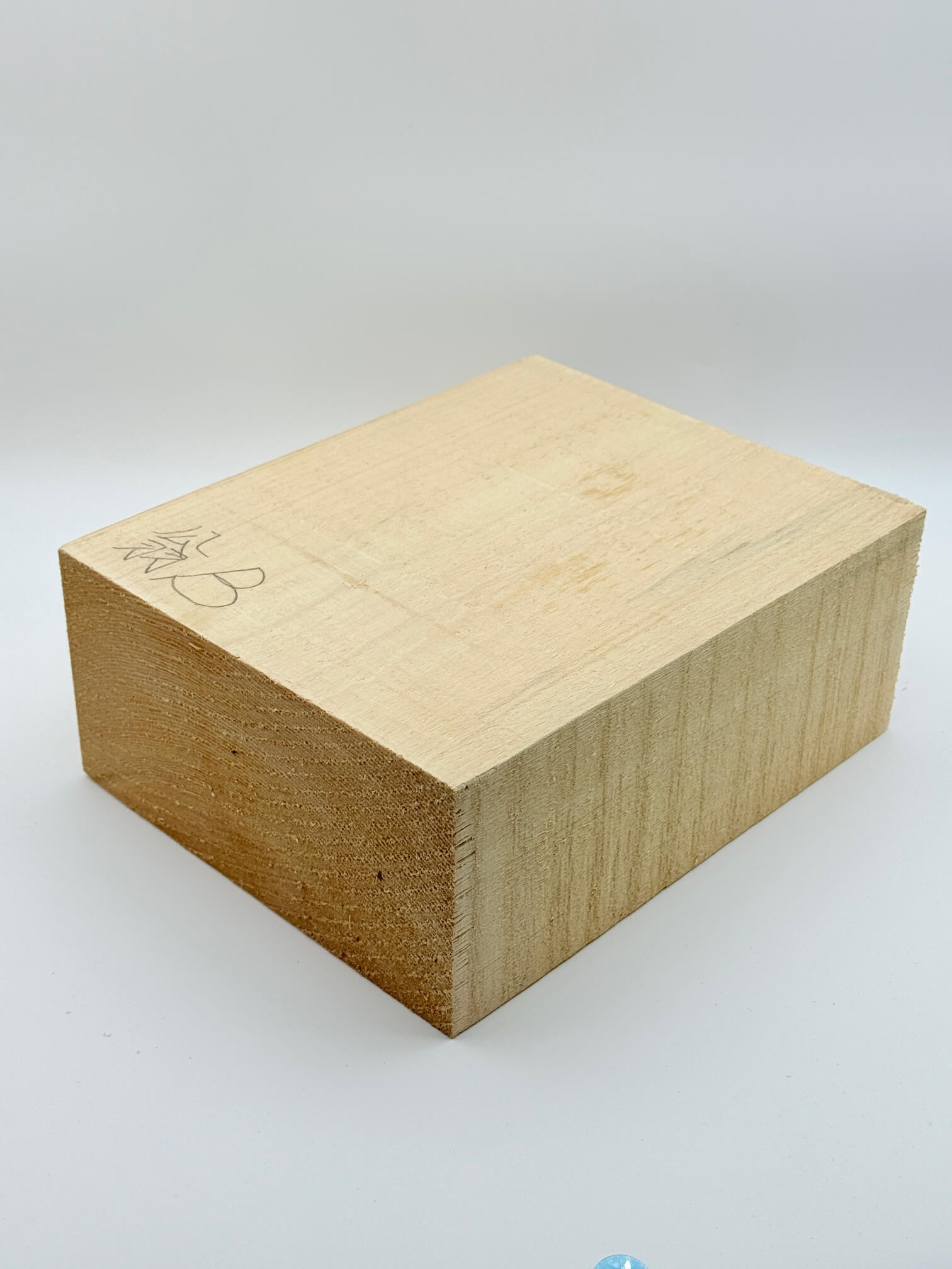 木曽檜 能面用材 上級板目【板翁B】 20×8.5×16.5cm