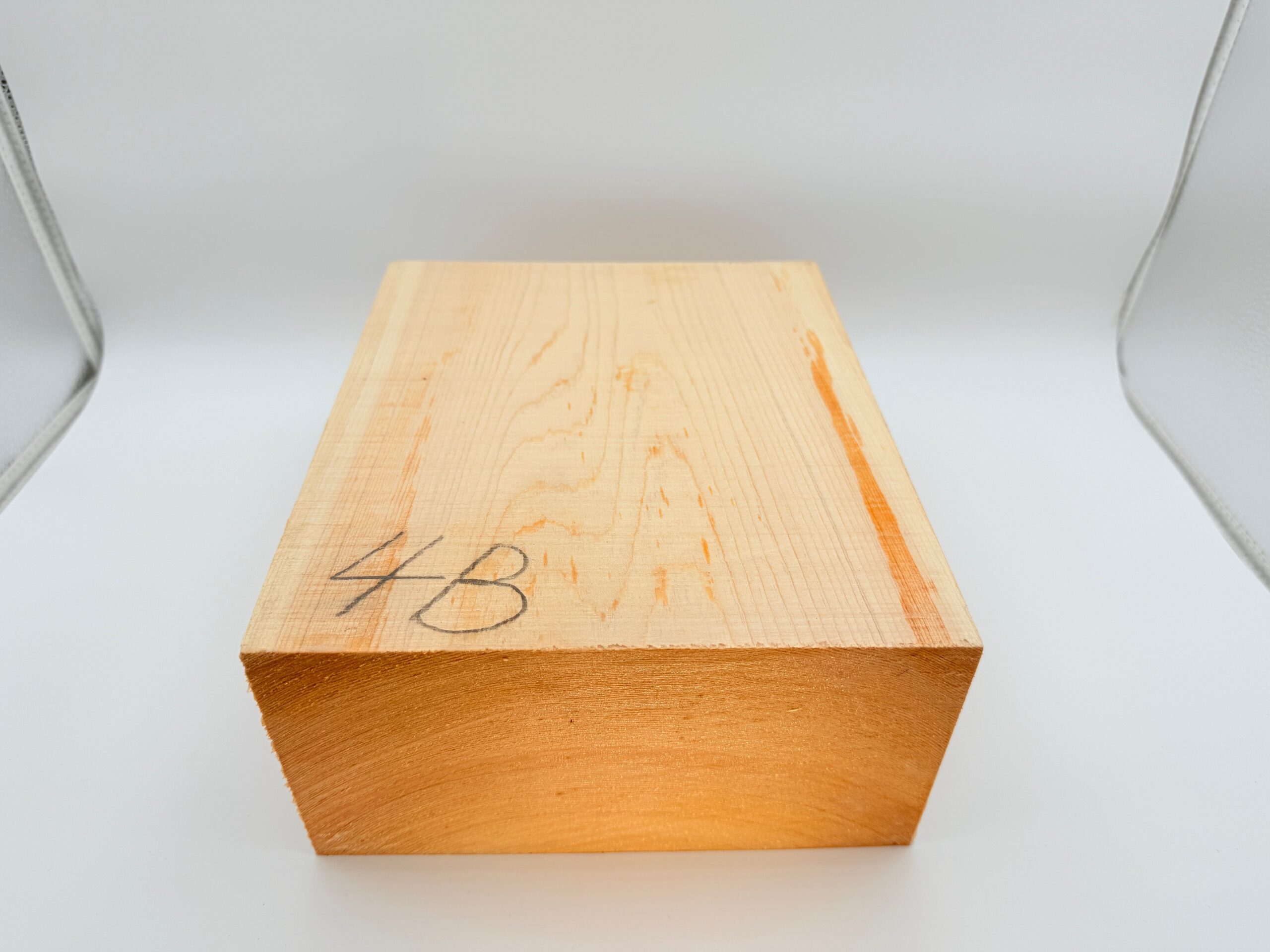 木曽檜 能面用材 上級板目【4号B】 23x10x18cm